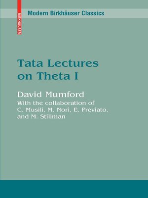 cover image of Tata Lectures on Theta I